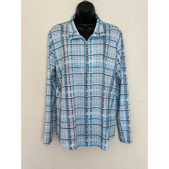 San Soleil UPF Golf Top 1/4 Zip Long Sleeve Pickleball Tennis Outdoor, XL - Picture 4 of 12